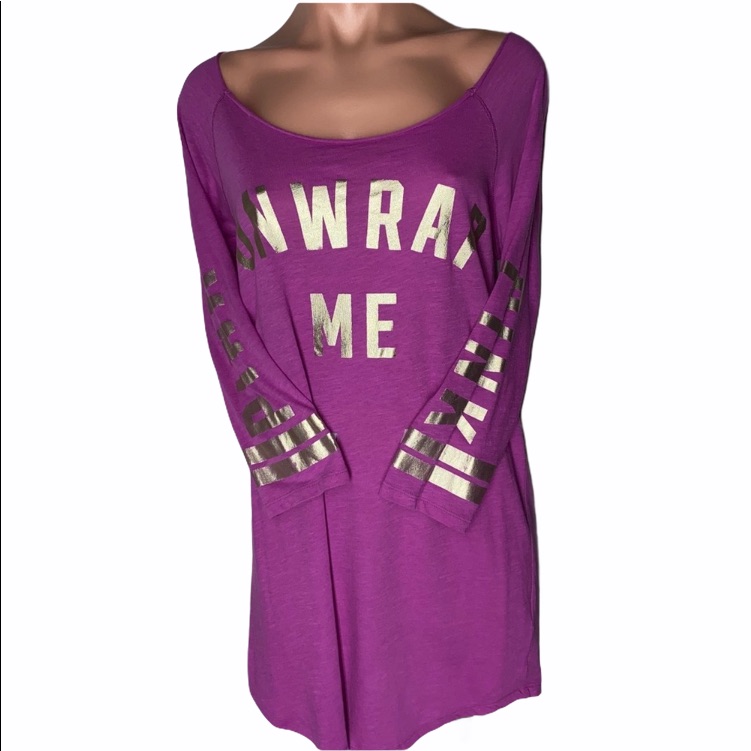 Pink Victoria’s Secret Unwrap Me Sleepshirt Pajama Size S